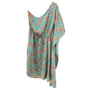 Asymmetrical Mini One Shoulder Dress Bright